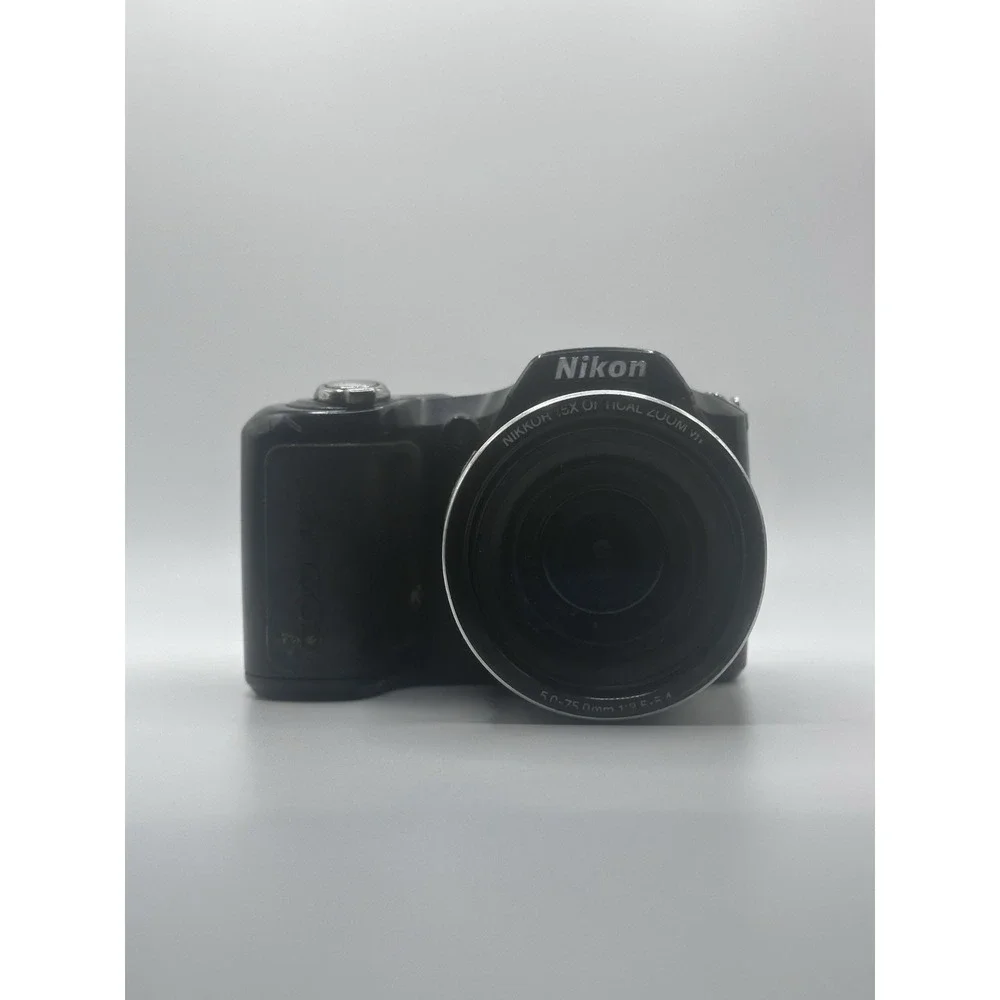 Nikon Coolpix L100 10MP 15x Optical Zoom Digital Camera Black Untested For Parts